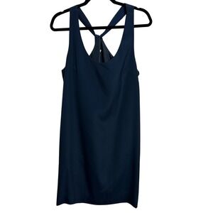 J.Crew‎ Women Navy Blue Dress Sleeveless Sheath Cocktail Career Work Size 10